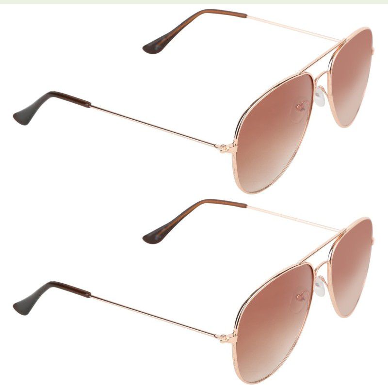 UV Protection Aviator Sunglasses (30)  (For Men & Women, Brown)