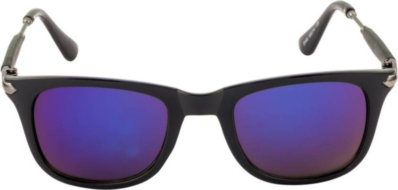 Mirrored, UV Protection Wayfarer Sunglasses (Free Size)  (For Boys & Girls, Black)
