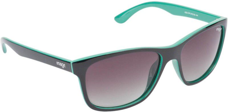 Wayfarer Sunglasses (57)  (For Men, Green, Grey)