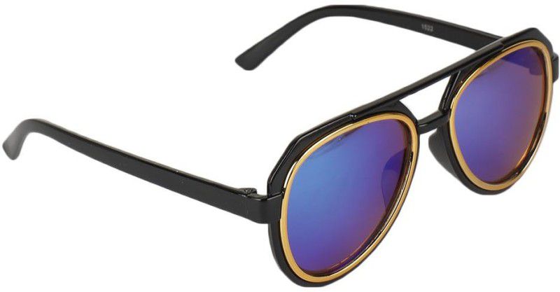 UV Protection Clubmaster Sunglasses (100)  (For Boys, Blue)
