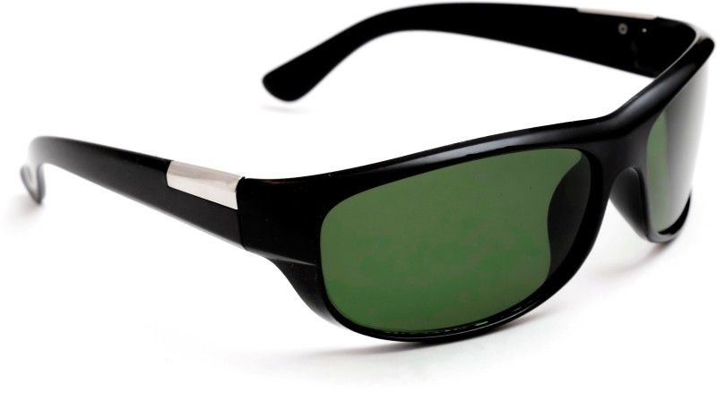 UV Protection Sports, Wrap-around Sunglasses (Free Size)  (For Men & Women, Green)