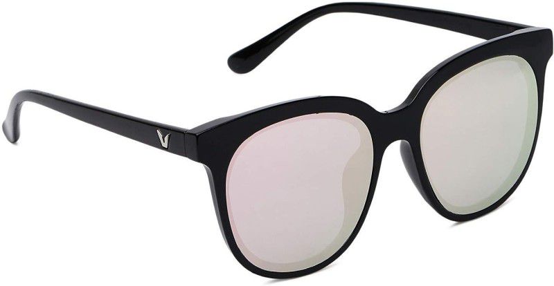UV Protection Retro Square Sunglasses (57)  (For Men, Pink)