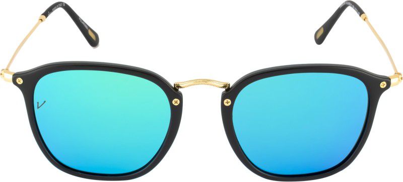 Polarized, UV Protection Retro Square Sunglasses (Free Size)  (For Men, Green)