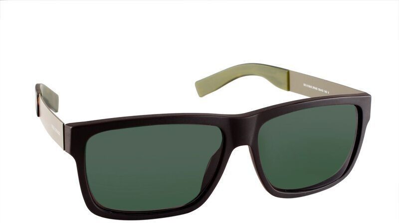 Mirrored Rectangular Sunglasses (59)  (For Men & Women, Green)