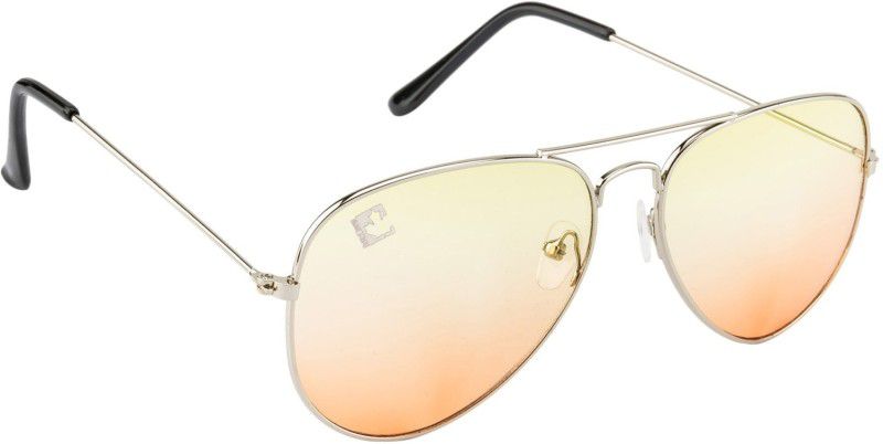 Aviator Sunglasses (Free Size)  (For Men, Yellow, Orange)