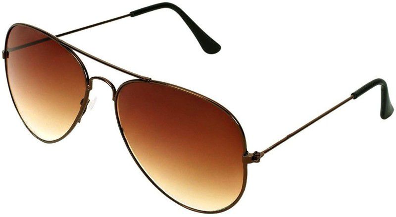 Gradient, UV Protection Aviator Sunglasses (99)  (For Men & Women, Brown)