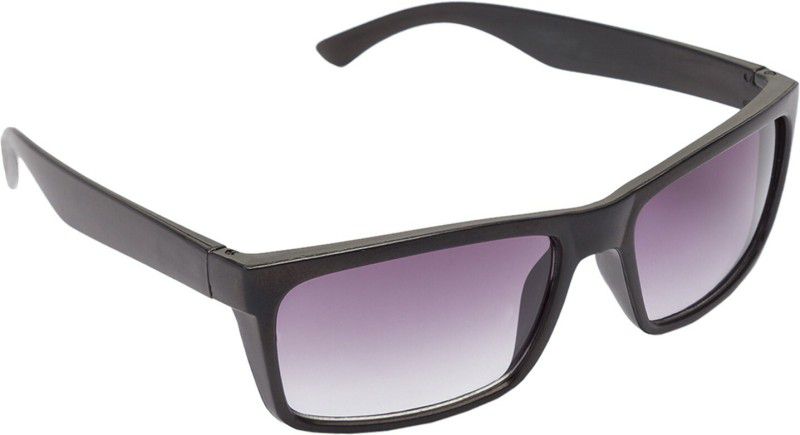 UV Protection, Gradient Wrap-around Sunglasses (58)  (For Men & Women, Black)