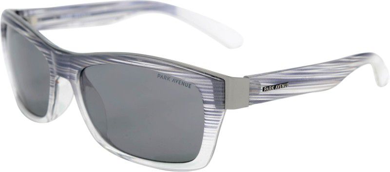 Polarized, UV Protection Rectangular Sunglasses (52)  (For Men & Women, Grey)