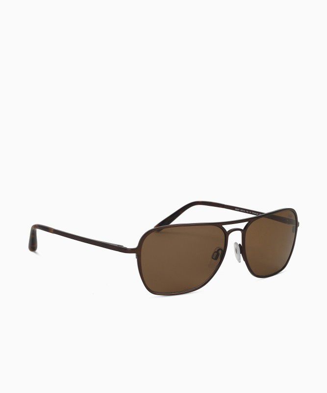 UV Protection Rectangular Sunglasses (56)  (For Men, Brown)