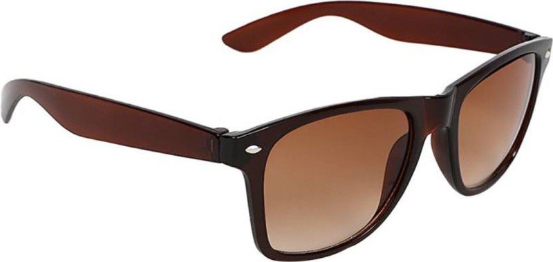 Polarized Wayfarer, Sports Sunglasses (Free Size)  (For Men & Women, Brown)