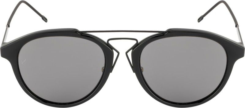 Polarized, UV Protection, Others Oval Sunglasses (Free Size)  (For Men, Black)
