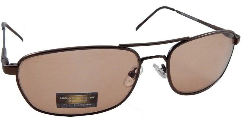 UV Protection Rectangular Sunglasses (Free Size)  (For Men, Clear, Brown)