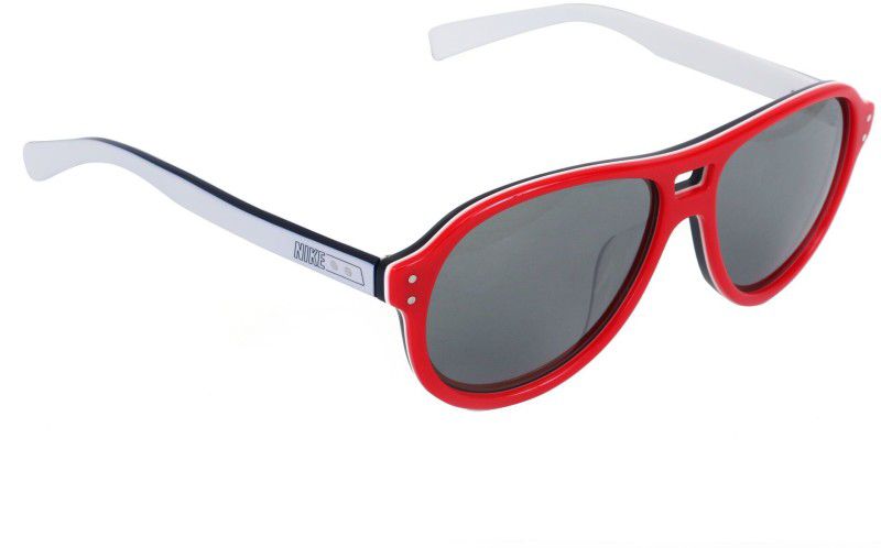Mirrored Oval Sunglasses (57)  (For Men & Women, Silver)
