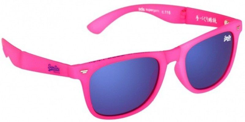Mirrored, UV Protection Rectangular Sunglasses (59)  (For Men, Blue)