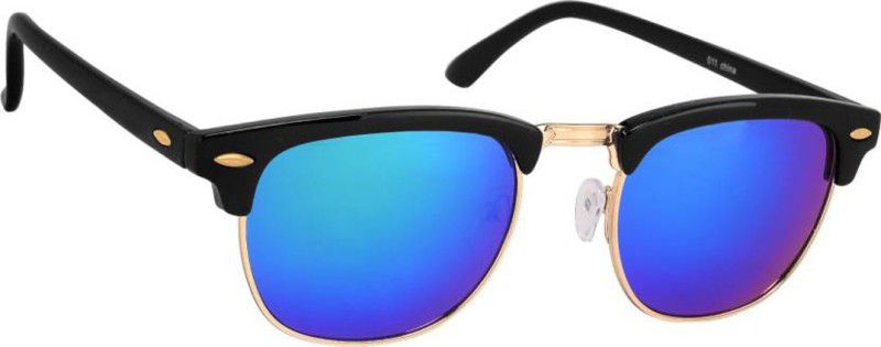 UV Protection, Polarized Clubmaster Sunglasses (Free Size)  (For Men & Women, Multicolor)