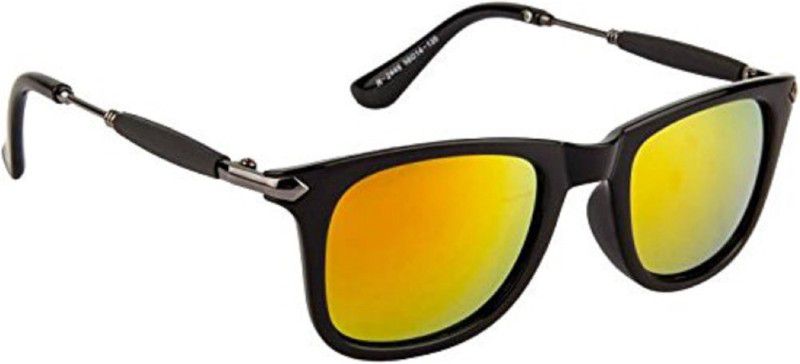 UV Protection Rectangular Sunglasses (Free Size)  (For Men & Women, Yellow, Orange)