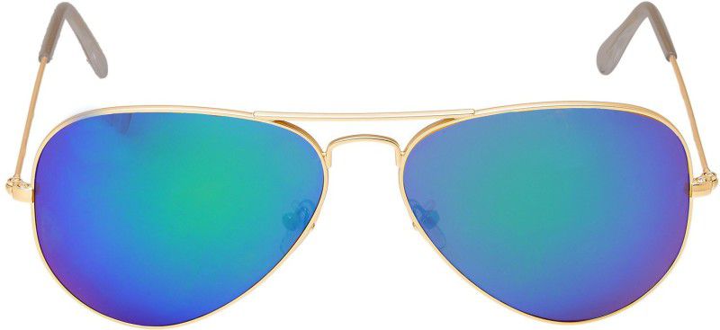 Aviator Sunglasses (55)  (For Men & Women, Green)