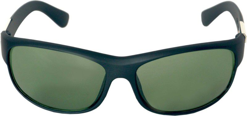 UV Protection Wrap-around Sunglasses (55)  (For Boys & Girls, Green)