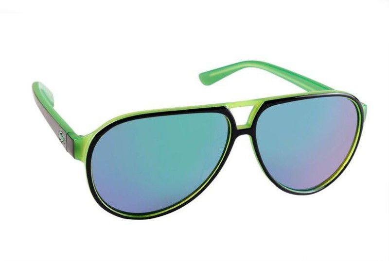 Mirrored Aviator Sunglasses (59)  (For Men & Women, Green)