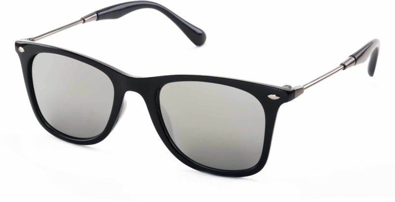 UV Protection Wayfarer Sunglasses (51)  (For Men & Women, Black, Grey, Silver)