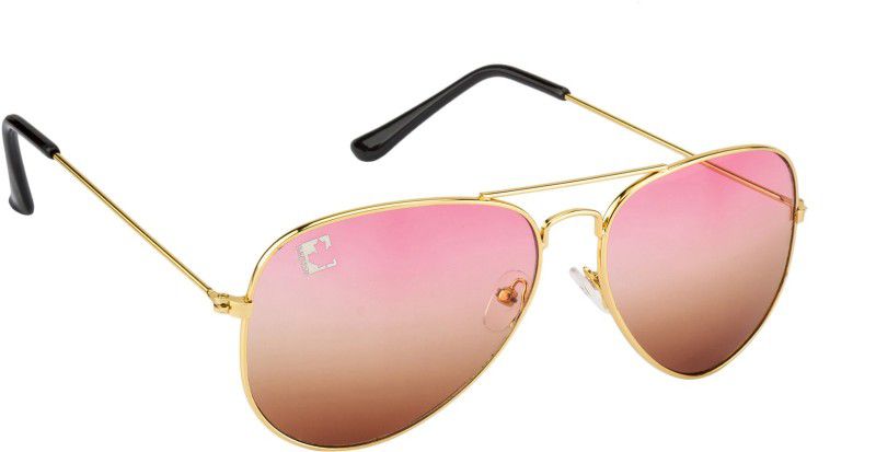 Aviator Sunglasses (Free Size)  (For Men, Pink, Brown)