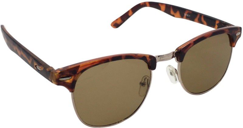 UV Protection Wayfarer, Rectangular Sunglasses (Free Size)  (For Men & Women, Brown)