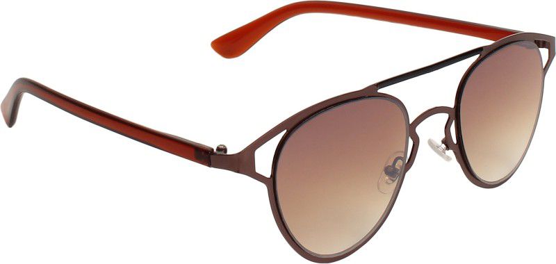 UV Protection Cat-eye, Oval Sunglasses (Free Size)  (For Men & Women, Brown)