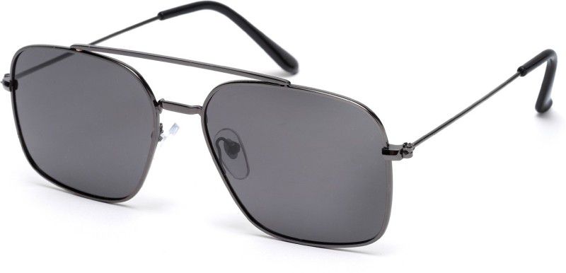 Retro Square Sunglasses  (For Men & Women, Grey)