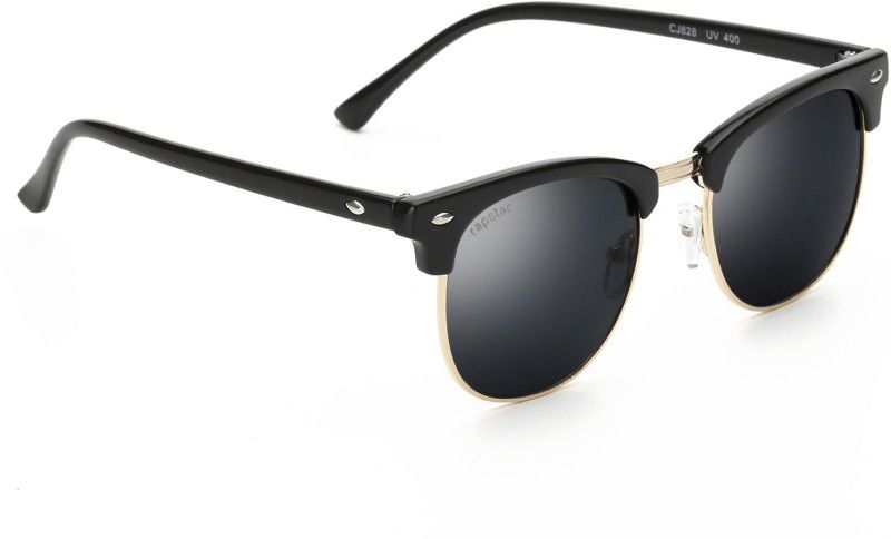 Mirrored Wayfarer Sunglasses (Free Size)  (For Boys & Girls, Black)