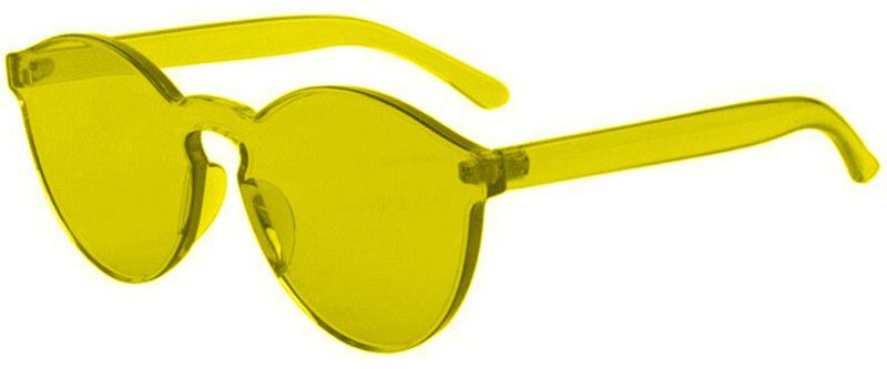 UV Protection Oval Sunglasses (60)  (For Women, Yellow)