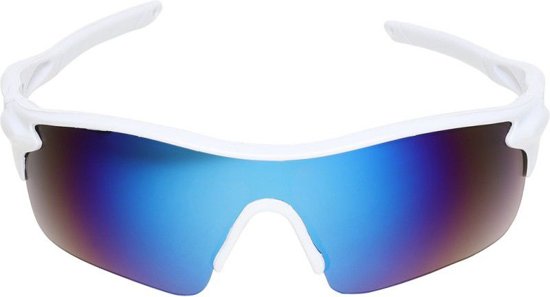 Riding Glasses, UV Protection Sports Sunglasses (42)  (For Men & Women, Black)