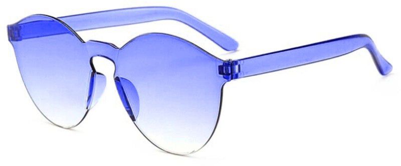 UV Protection Oval Sunglasses (60)  (For Women, Blue)