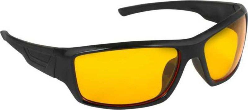 UV Protection, Riding Glasses Sports Sunglasses (Free Size)  (For Men & Women, Yellow)