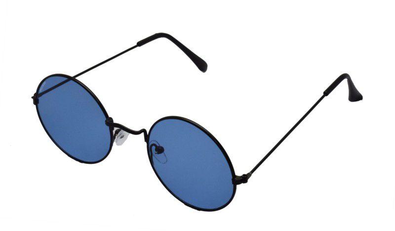 Photochromatic Lens, UV Protection, Polarized Round Sunglasses (Free Size)  (For Men & Women, Blue)