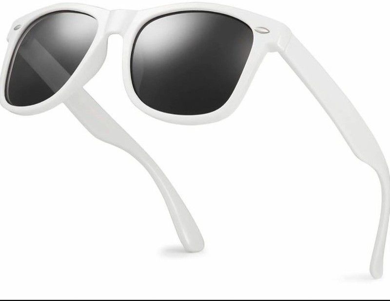 Mirrored, UV Protection, Riding Glasses Sports, Cat-eye, Clubmaster, Aviator Sunglasses (Free Size)  (For Men & Women, Black)