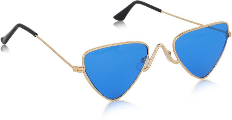 UV Protection, Riding Glasses Cat-eye Sunglasses (49)  (For Men & Women, Blue)