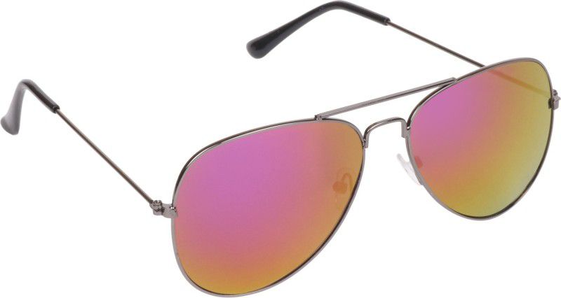 Mirrored, UV Protection Aviator Sunglasses (44)  (For Boys & Girls, Black)