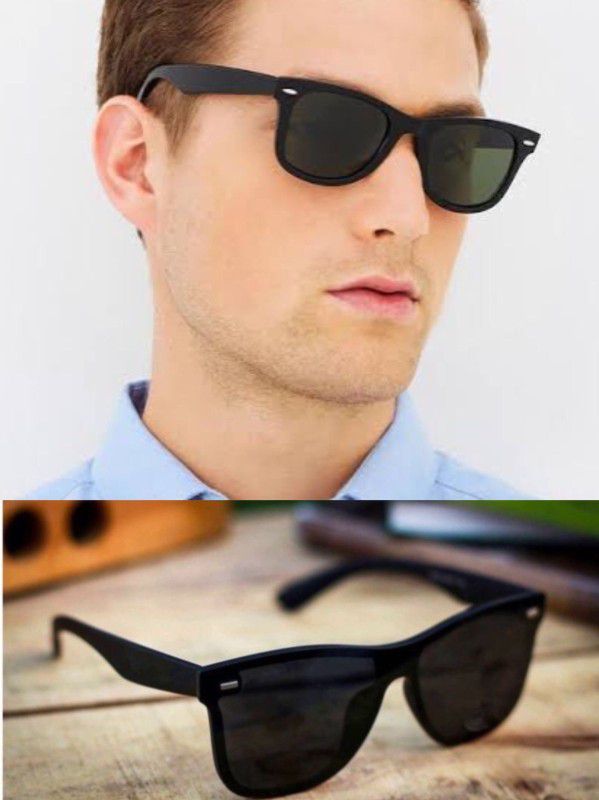 UV Protection Wayfarer Sunglasses (52)  (For Boys & Girls, Black)