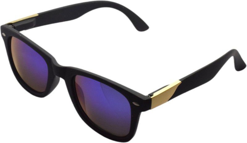 Photochromatic Lens, UV Protection, Polarized, Mirrored Retro Square Sunglasses (Free Size)  (For Men & Women, Blue)
