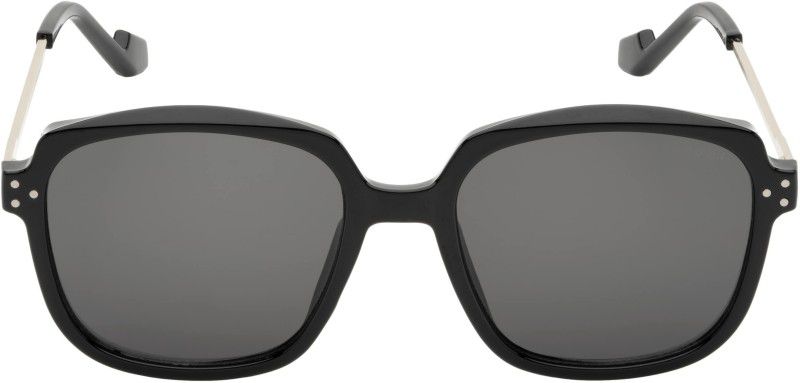 UV Protection Retro Square Sunglasses (54)  (For Women, Grey)