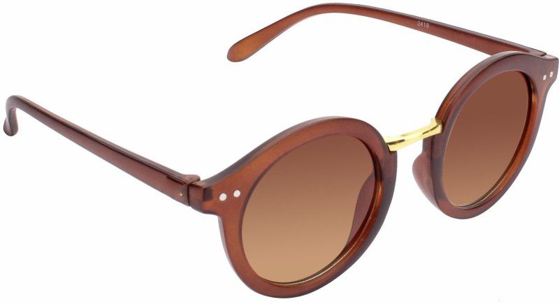 Others Round Sunglasses (60)  (For Men & Women, Brown)