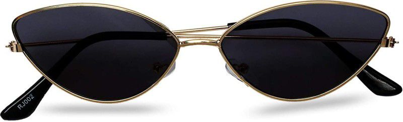 UV Protection Cat-eye Sunglasses (48)  (For Men & Women, Black)