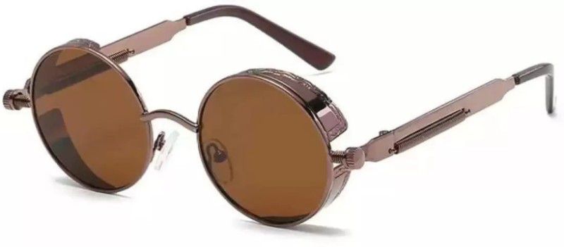UV Protection Retro Square, Oval, Round, Wayfarer, Rectangular Sunglasses (49)  (For Men & Women, Brown)