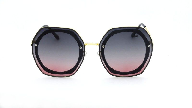 Over-sized Sunglasses  (For Men & Women, Grey)