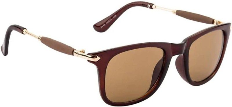 Wayfarer Sunglasses  (For Men & Women, Brown)
