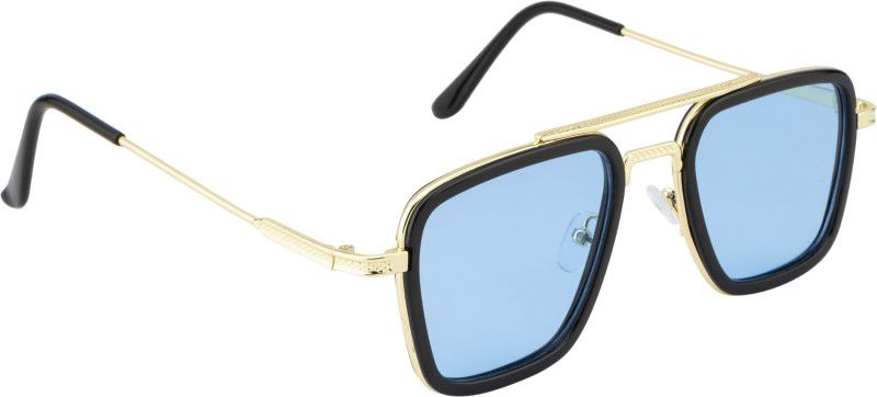 UV Protection Retro Square Sunglasses (54)  (For Men & Women, Blue)