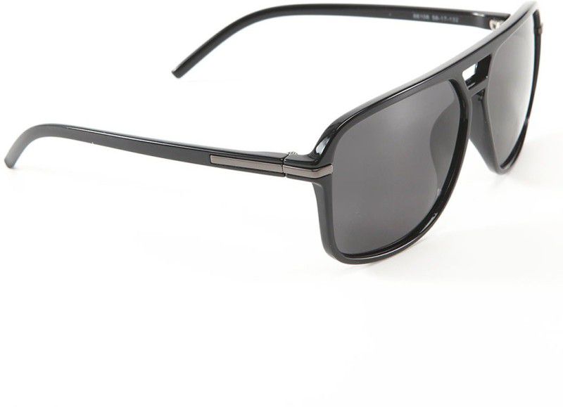 Oval Sunglasses  (For Men & Women, Black)