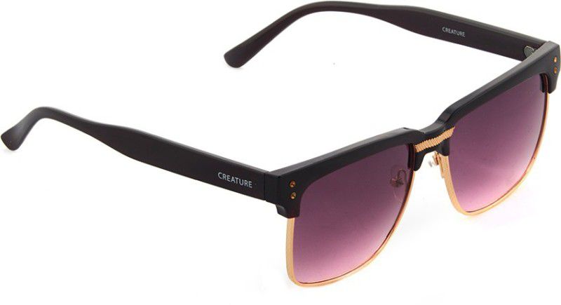 UV Protection, Polarized Wayfarer Sunglasses (Free Size)  (For Boys & Girls, Violet)