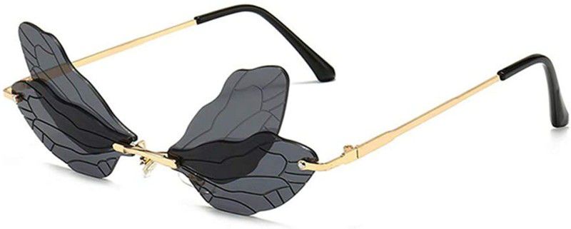Others Butterfly Sunglasses (18)  (For Women, Black)
