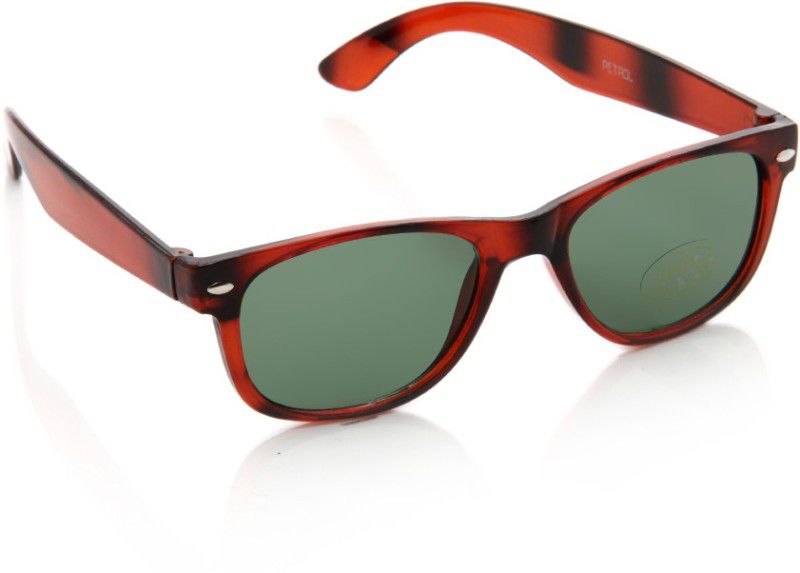 Wayfarer Sunglasses (62)  (For Men & Women, Green)